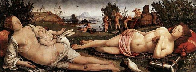 Piero di Cosimo Venus, Mars, and Cupid oil painting picture